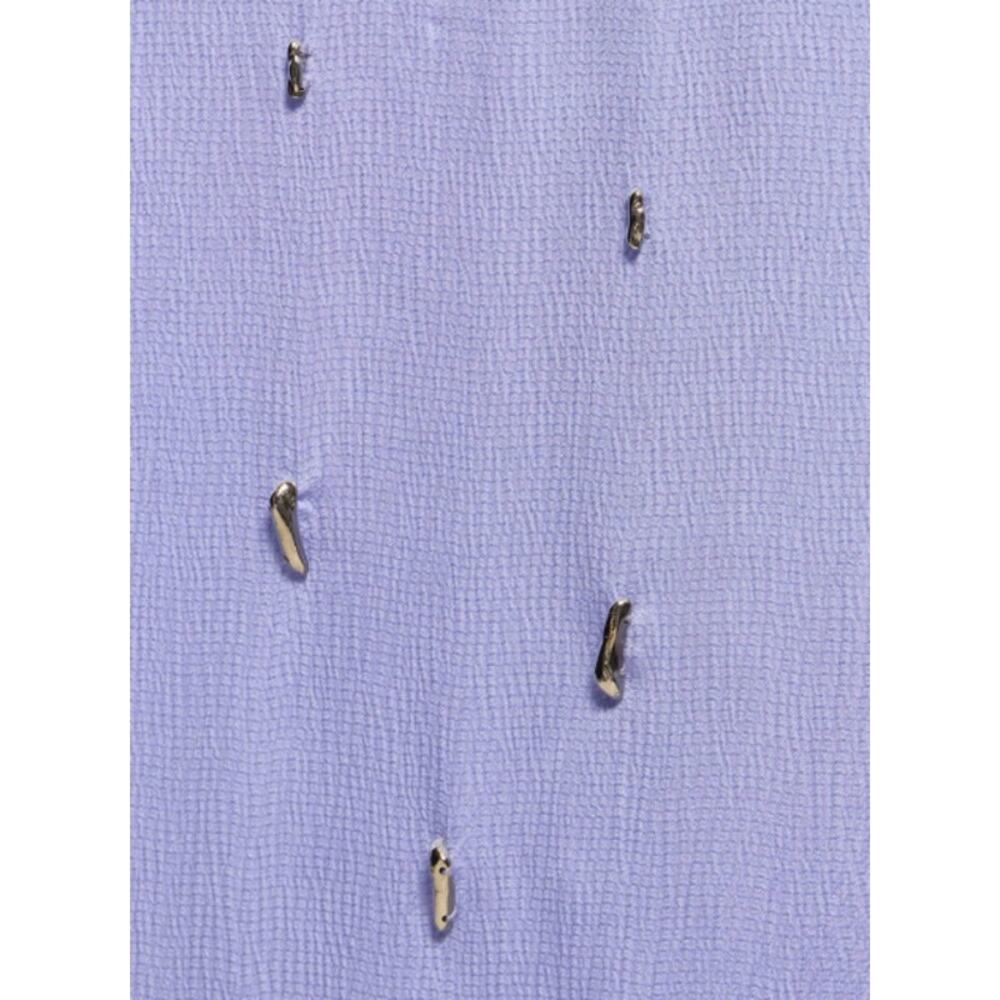 Baobab Dress Small Amorino Studded Lilac Blue Satin Halter Neck Summer Resort - Picture 4 of 16
